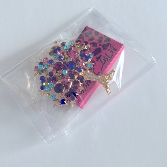 Betsey Johnson Style Multicolored Tree of Life Brooches Pin Broche Arbre de vie - Picture 8 of 8